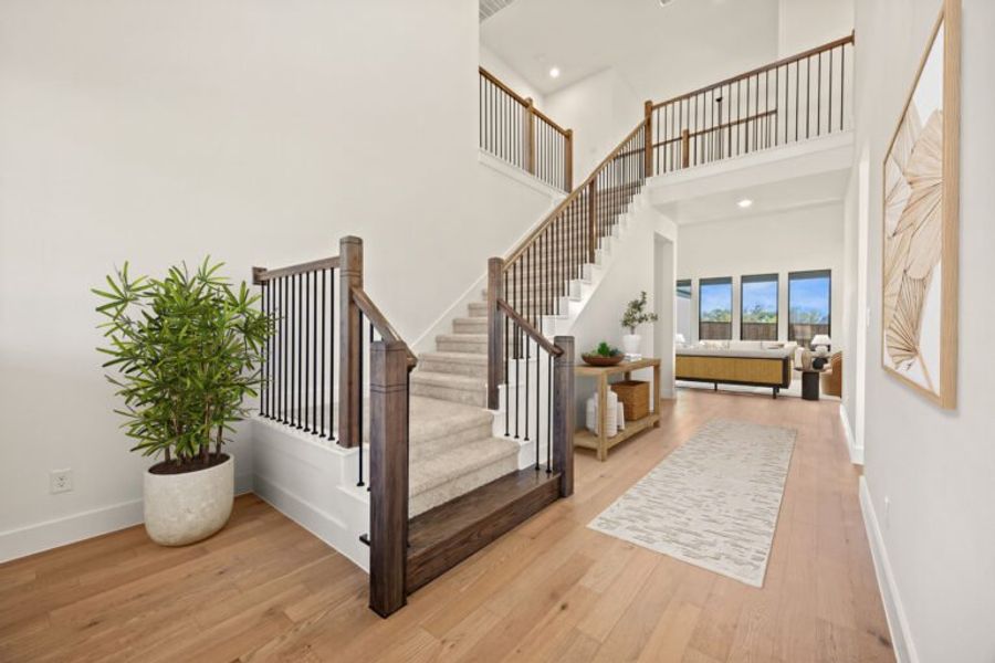 Furnished interior view inside a new home in Chatham Reserve, Providence Village (Image 8).