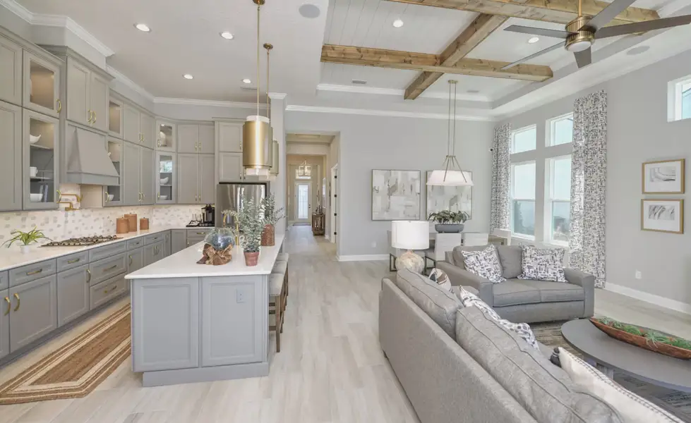 Furnished interior view inside a new home in SilverLeaf, St. Augustine (Image 9). Furnished interior view inside a new home in SilverLeaf, St. Augustine (Image 9).