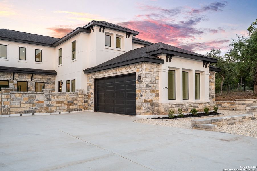 Front exterior of a new home in , New Braunfels, TX, highlighting curb appeal (Image 28).