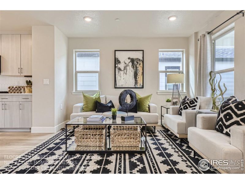 Furnished interior view inside a new home in Baseline, Broomfield (Image 13).