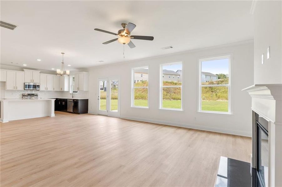 Spacious, unfurnished interior of a new home in Clark Farms, Flowery Branch (Image 26).