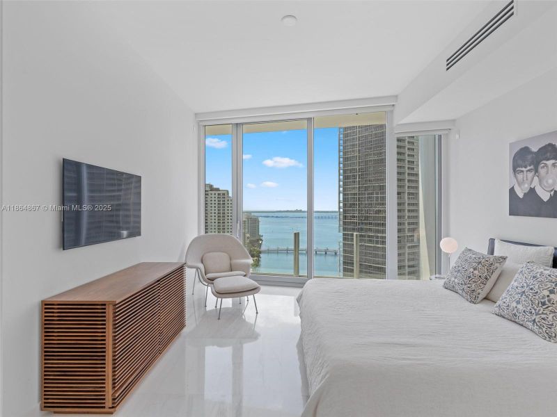 Furnished interior view inside a new home in , Miami (Image 17).