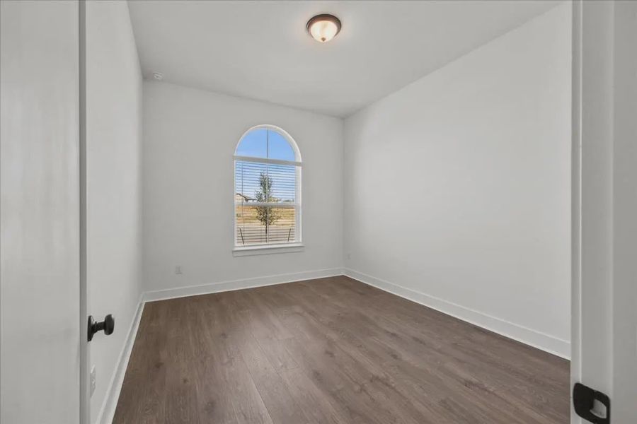 Representative unfurnished interior of a home built from the Courtney by Chesmar Homes in 6 Creeks, Kyle (Image 8).