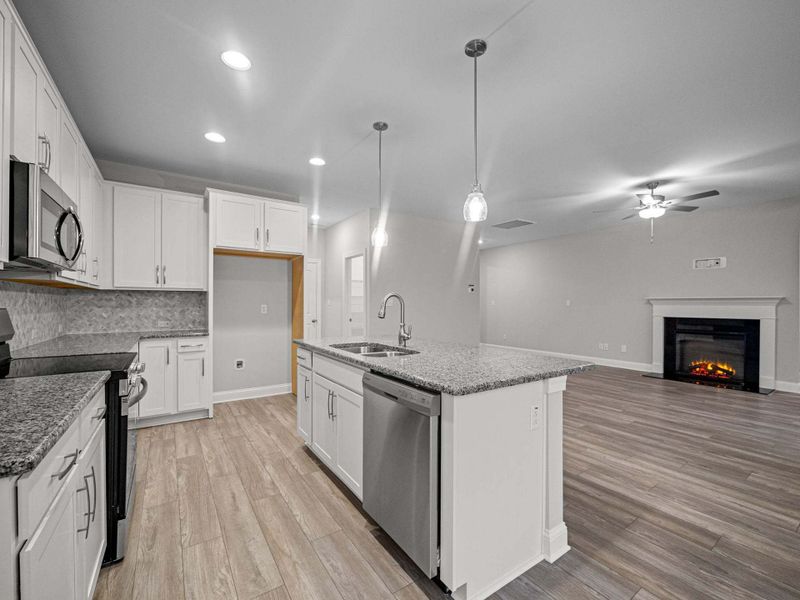 Representative furnished interior of a home built from the Dogwood by Caviness & Cates Communities in Maggie Way, Wendell (Image 161).