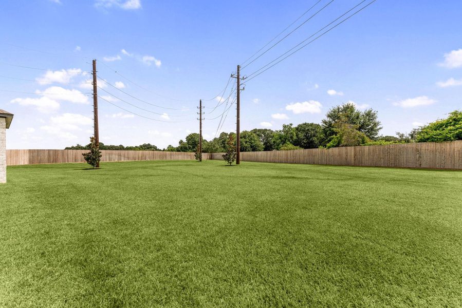 The backyard stretches out well beyond what's typical for the area genuinely large, with plenty of room for a pool, a garden, a play structure, or all three. The backyard stretches out well beyond what's typical for the area genuinely large, with plenty of room for a pool, a garden, a play structure, or all three.