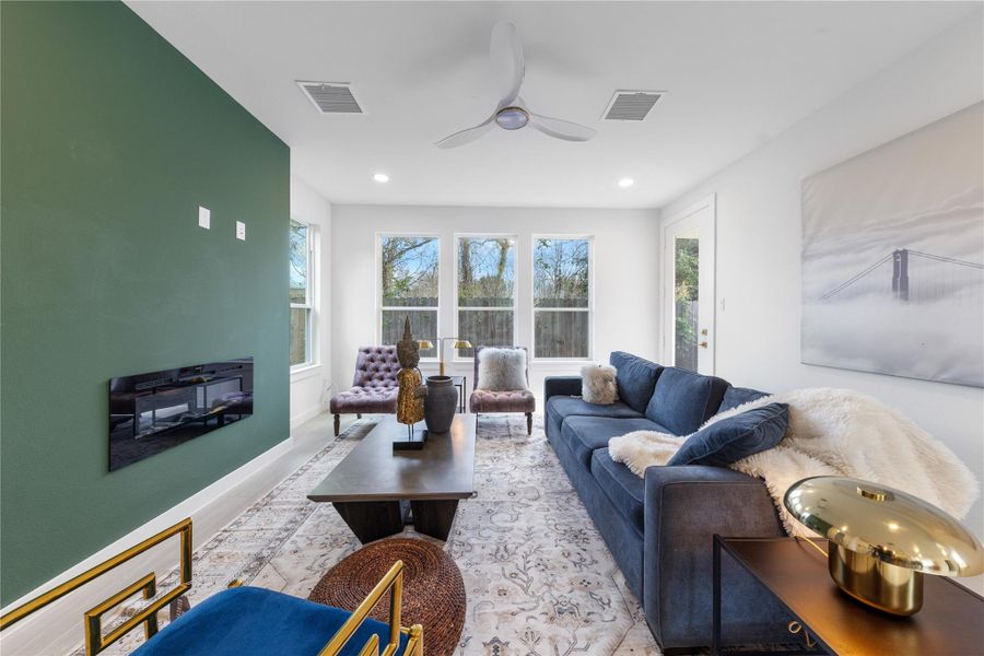 Furnished interior view inside a new home in , Houston (Image 12).