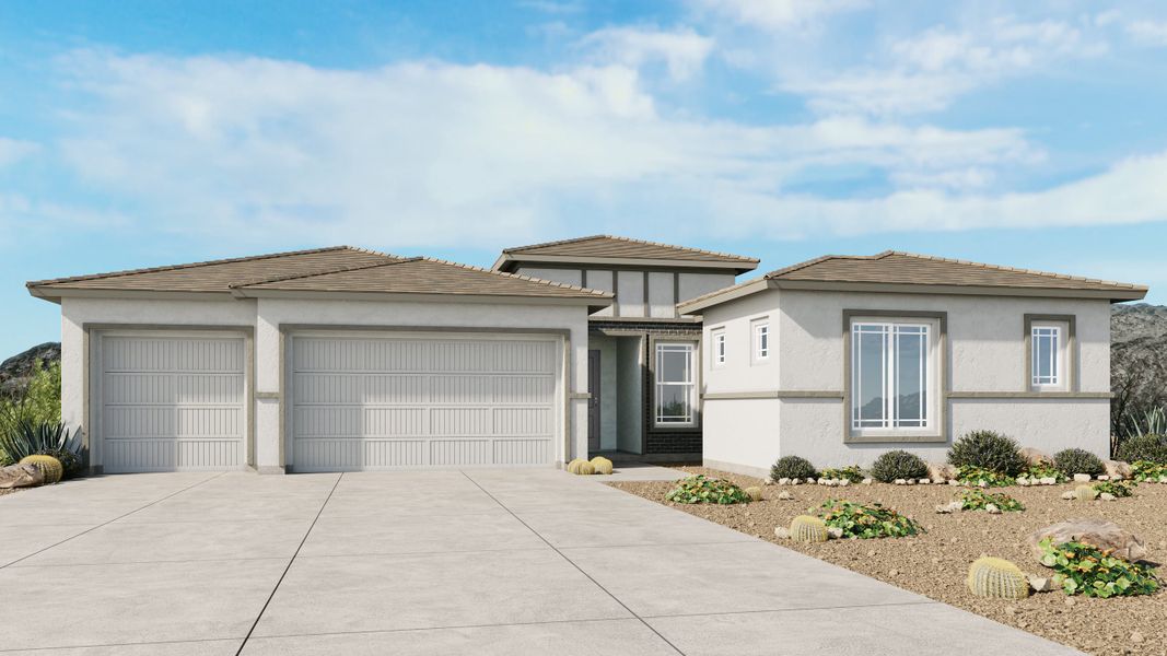 Representative exterior photo of a completed home built from the Catalina by Taylor Morrison in Borgata Summit, Queen Creek, AZ (Image 3).
