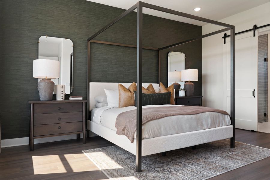 Furnished interior view inside a new home in Lagos Reserve, Manor (Image 40).