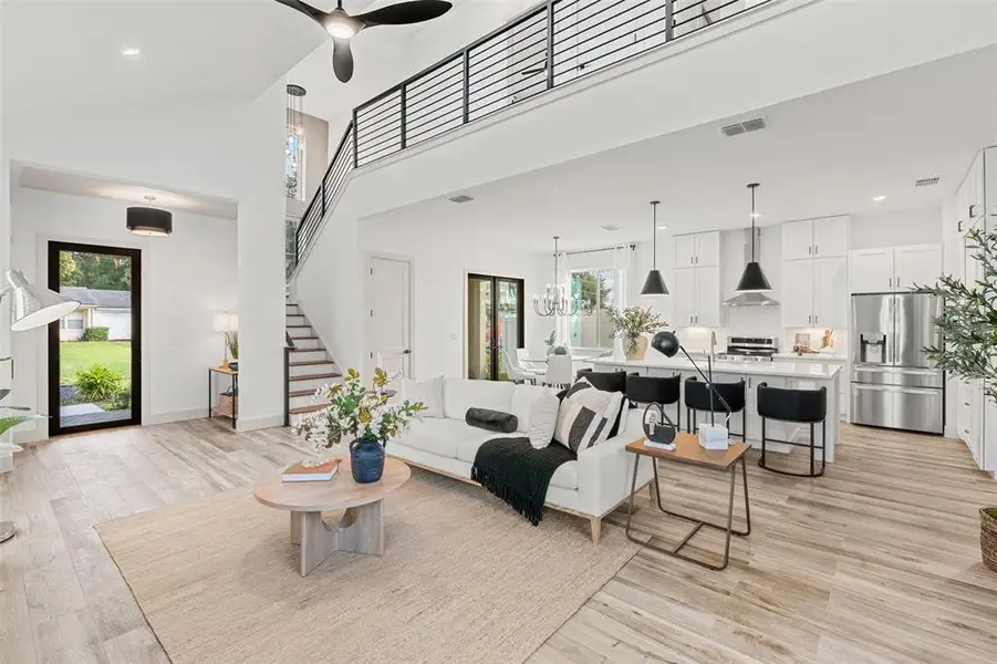 Furnished interior view inside a new home in , Orlando (Image 9). Furnished interior view inside a new home in , Orlando (Image 9).