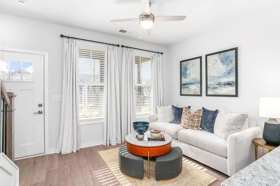 Furnished interior view inside a new home in The Cottages at East Lanier, Fayetteville (Image 14).