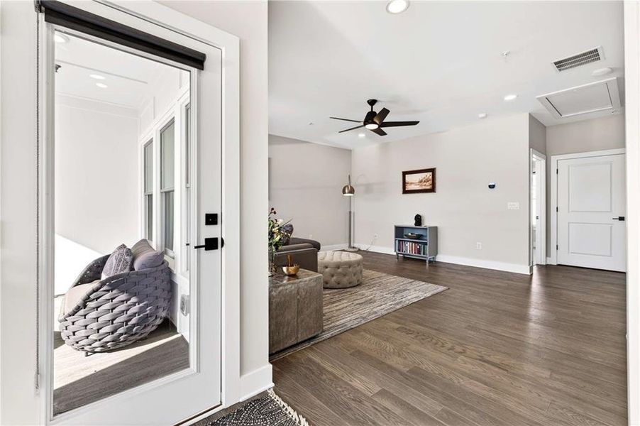 Furnished interior view inside a new home in , Atlanta (Image 46).