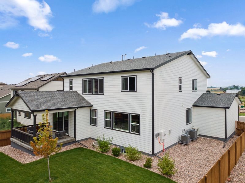 Representative exterior photo of a completed home built from the Silverton by Landsea Homes in Highlands Preserve, Mead, CO (Image 2).