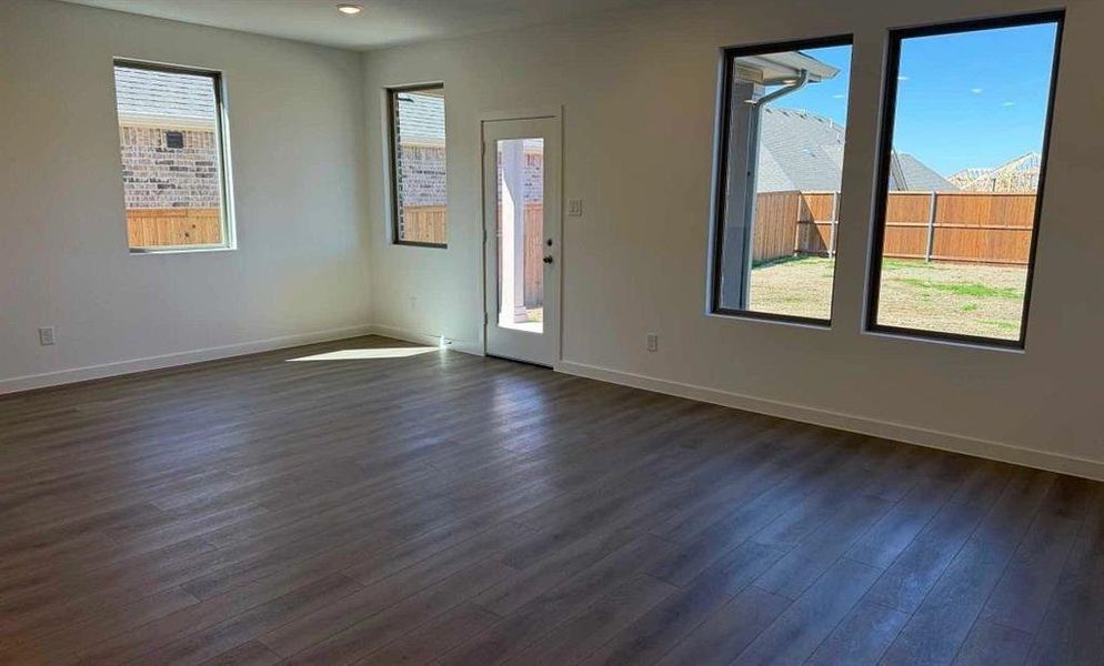 Open Living-Dining Room Construction Progress Open Living-Dining Room Construction Progress