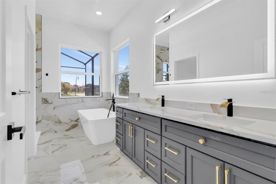 Furnished interior view inside a new home in , Haines City (Image 12).