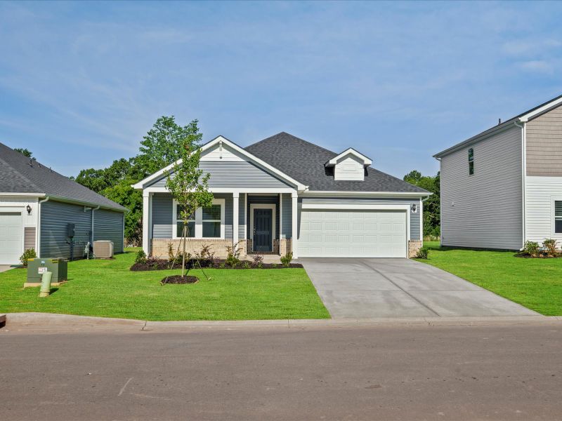 Representative exterior photo of a completed home built from the Chandler by Meritage Homes in Shiloh Valley, Piedmont, SC (Image 12). Representative exterior photo of a completed home built from the Chandler by Meritage Homes in Shiloh Valley, Piedmont, SC (Image 12).