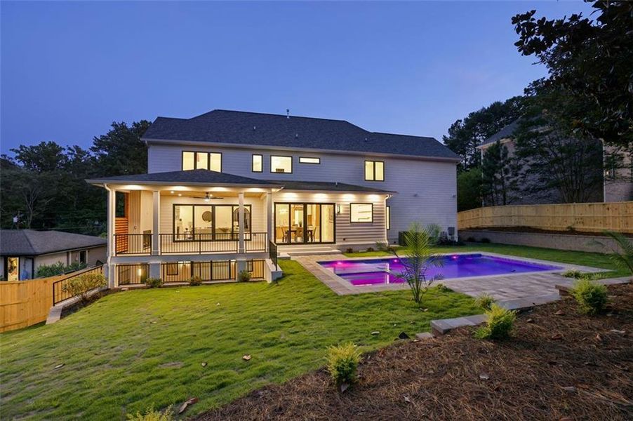 Front exterior of a new home in , Brookhaven, GA, highlighting curb appeal (Image 27). Front exterior of a new home in , Brookhaven, GA, highlighting curb appeal (Image 27).
