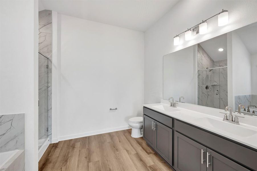 Furnished interior view inside a new home in Sorella, Tomball (Image 12).