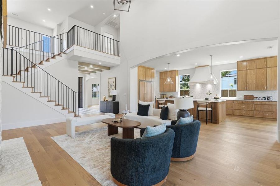Furnished interior view inside a new home in , Dallas (Image 11).