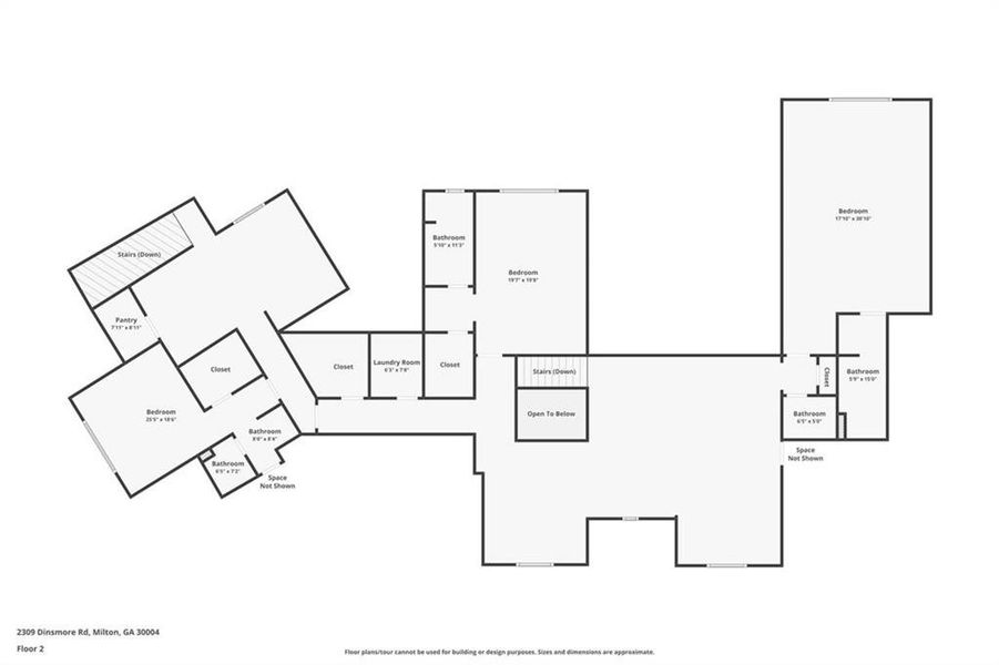 2D floor plan layout of this home in , Alpharetta, GA (Image 5).