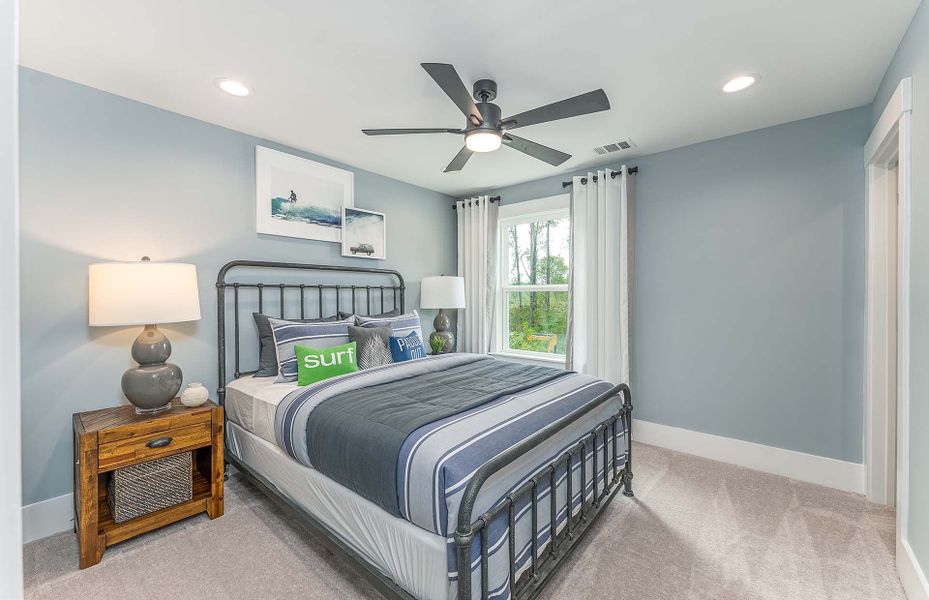 Guests will enjoy the secondary bedroom with ample room