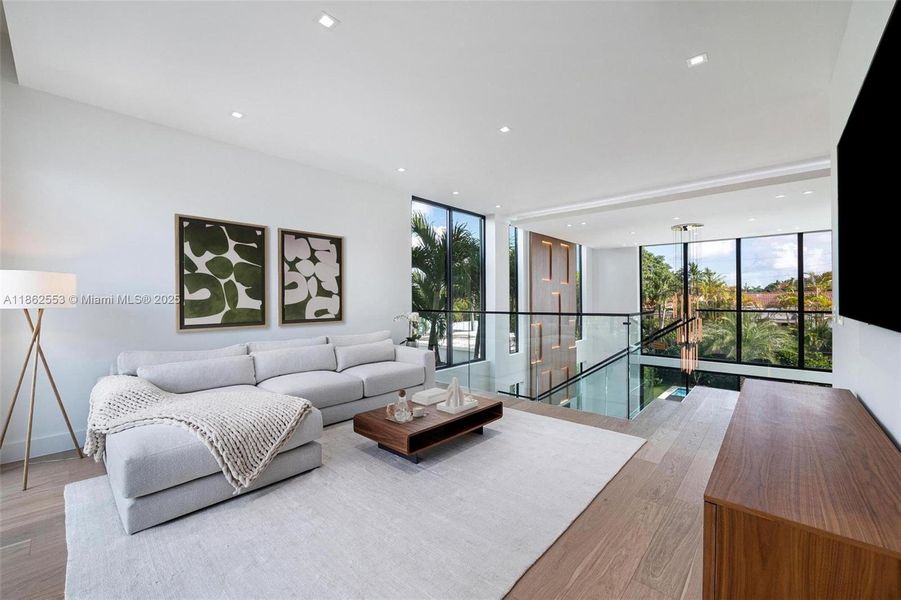 Furnished interior view inside a new home in , Miami (Image 9).