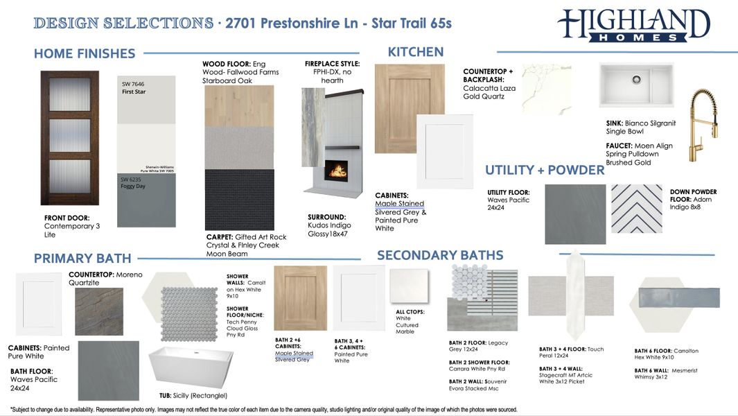 Sample of building materials used in homes in Star Trail: 65ft. lots, Prosper (Image 31). Sample of building materials used in homes in Star Trail: 65ft. lots, Prosper (Image 31).