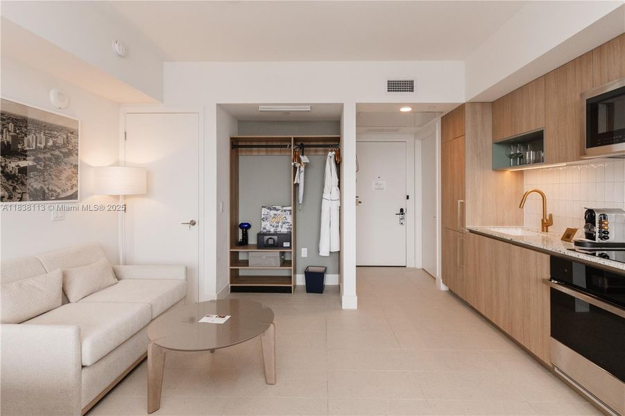 Furnished interior view inside a new home in Gale Hotel & Residences Miami (former Natiivo), Miami (Image 33).