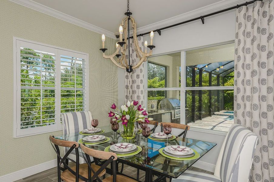 Representative furnished interior of a home built from the White Star by Neal Communities in SkySail, Naples (Image 14).