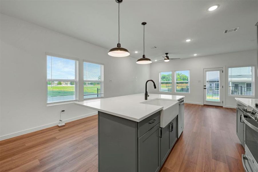 Furnished interior view inside a new home in Providence Commons, Providence Village (Image 11). Furnished interior view inside a new home in Providence Commons, Providence Village (Image 11).