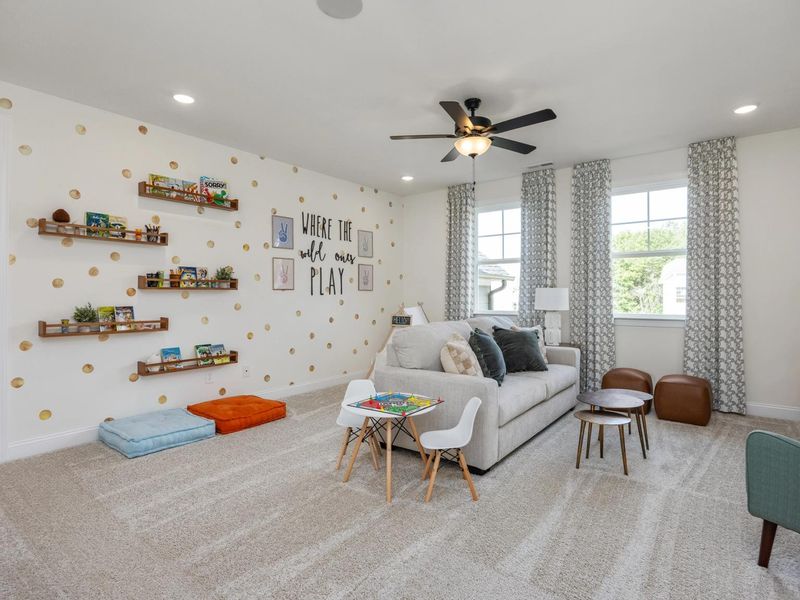 Representative furnished interior of a home built from the The Crawford by Davidson Homes LLC in Wendell Ridge, Wendell (Image 32).
