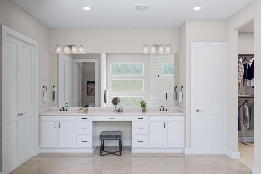 Representative furnished interior of a home built from the Savoy by Tri Pointe Homes in Harvest Green, Richmond (Image 13).