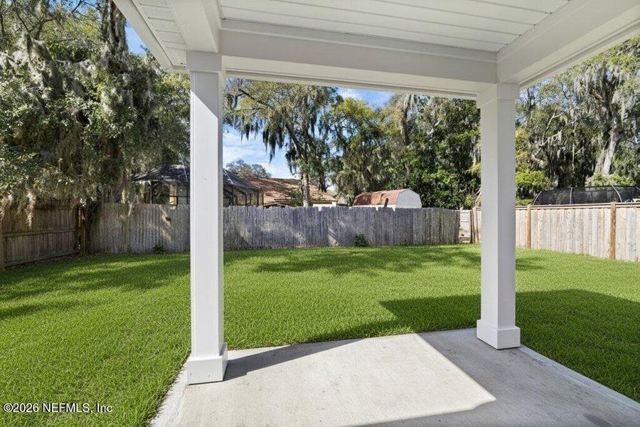 Exterior details and patio area of a home in , Jacksonville (Image 3).