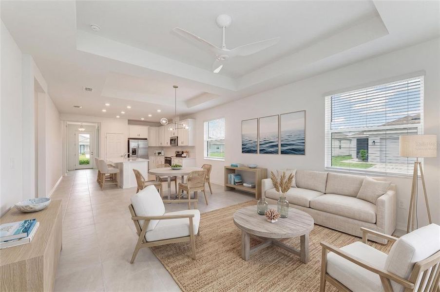 Furnished interior view inside a new home in , Sarasota (Image 5). Furnished interior view inside a new home in , Sarasota (Image 5).