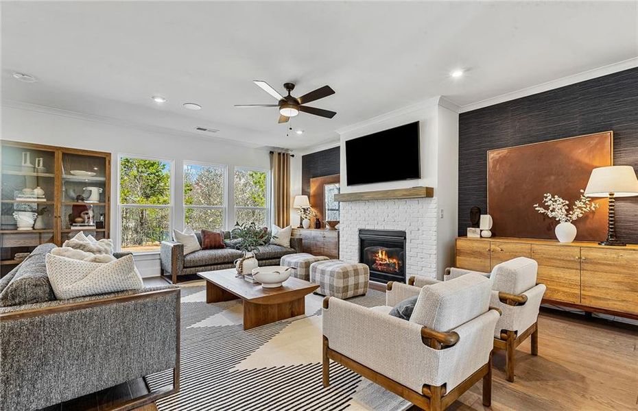 Furnished interior view inside a new home in Creekside at Skelton, Jefferson (Image 10).