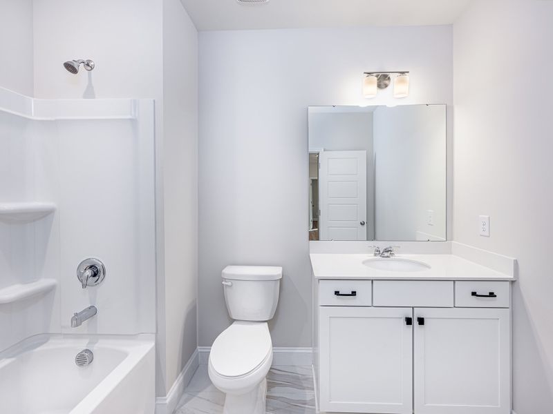 Representative furnished interior of a home built from the Hannah by Brookline Homes in The Terraces at Cramerton Mills, Gastonia (Image 3).
