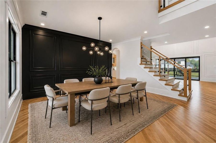 Furnished interior view inside a new home in , Buford (Image 8).