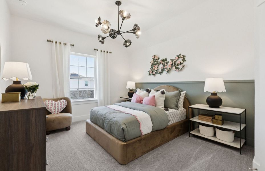 Furnished interior view inside a new home in Whitewing Trails, Princeton (Image 7).