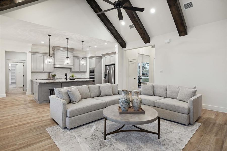 Furnished interior view inside a new home in Vintage Oaks, Weatherford (Image 18).