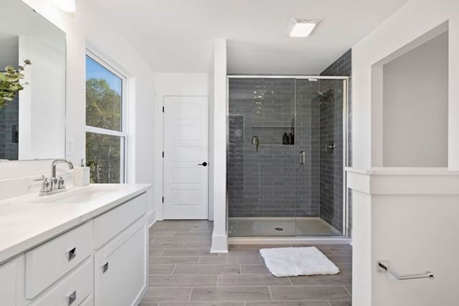 Representative furnished interior of a home built from the Gideon by True Homes in Harpers Landing, Walkertown (Image 15). Representative furnished interior of a home built from the Gideon by True Homes in Harpers Landing, Walkertown (Image 15).