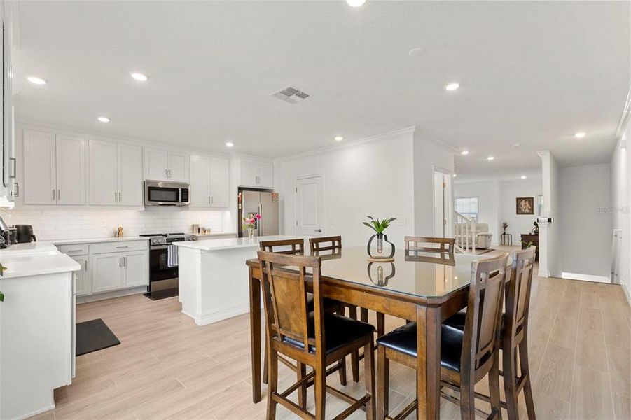 Furnished interior view inside a new home in Townes at Manhattan Crossing, Tampa (Image 16).