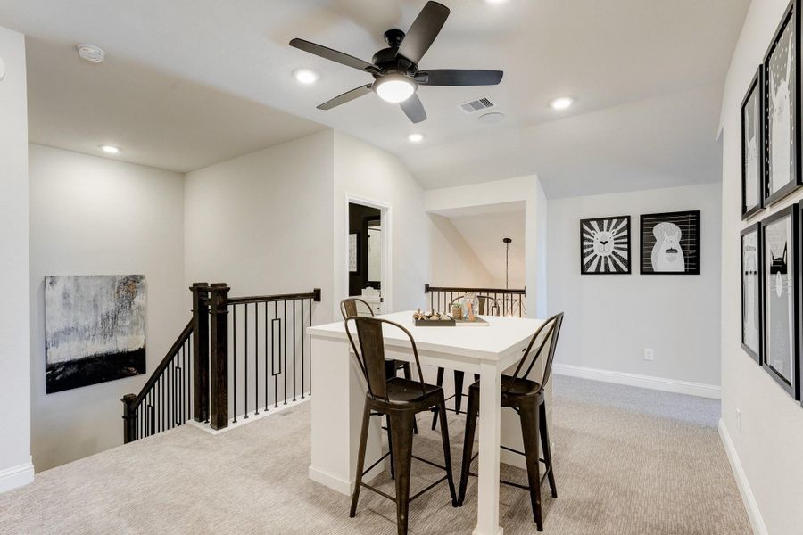 Furnished interior view inside a new home in Bridgeland: Signature Collection, Cypress (Image 11).