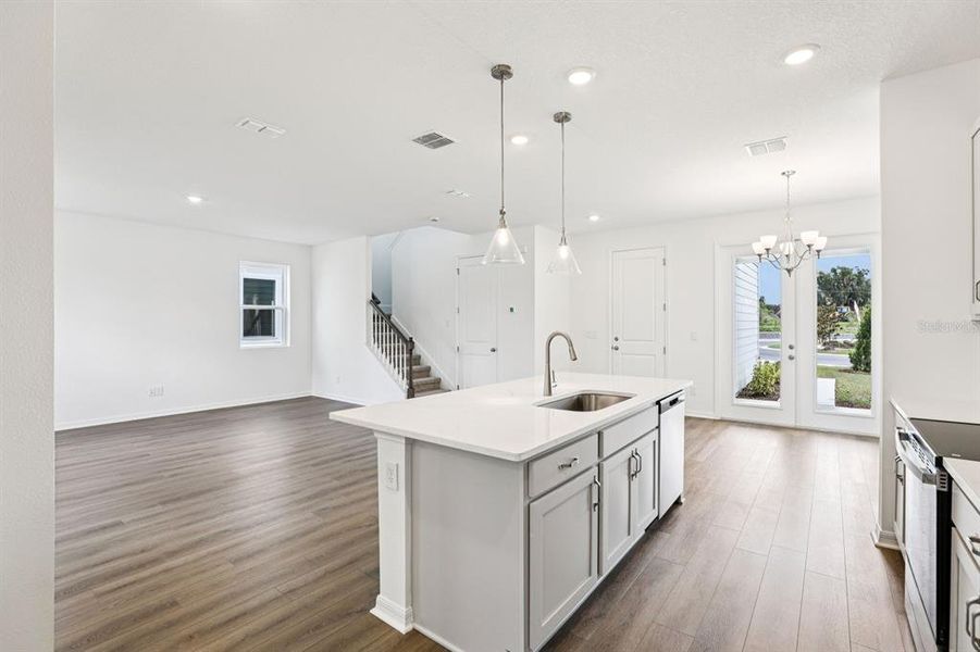 Furnished interior view inside a new home in Ellington Classical, St. Cloud (Image 4). Furnished interior view inside a new home in Ellington Classical, St. Cloud (Image 4).