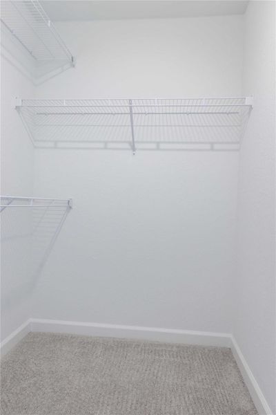 This is one of two closets for the primary bedroom. It's a blank slate for you to bring a company to customize the space