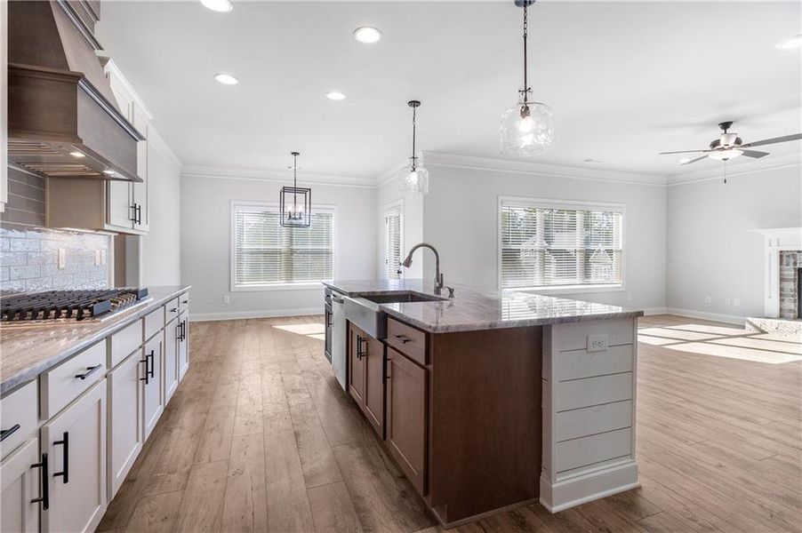 Furnished interior view inside a new home in Calgary Downs, Winder (Image 7).