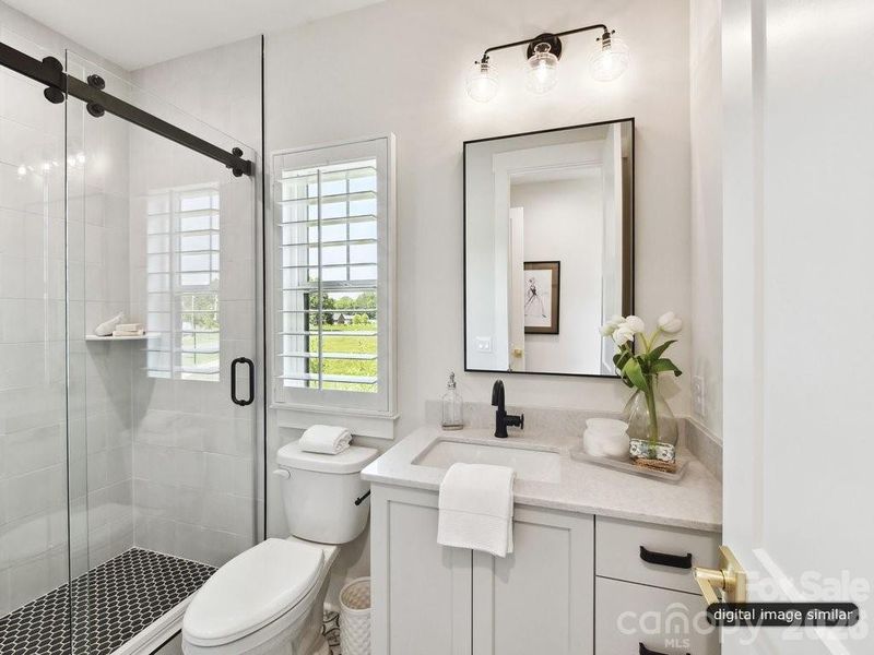 Furnished interior view inside a new home in , Charlotte (Image 36).