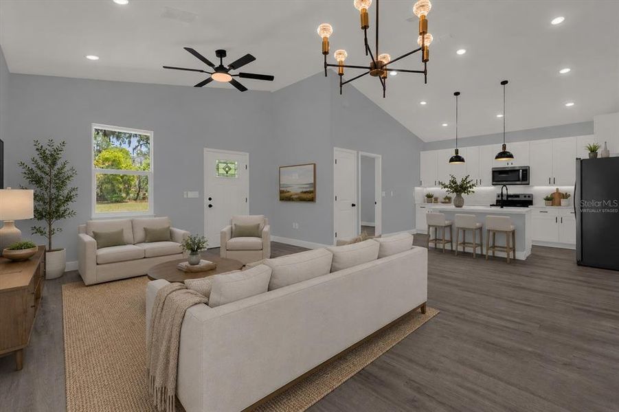 Furnished interior view inside a new home in , Deland (Image 10).