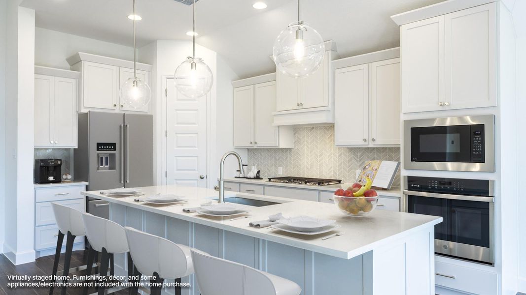 Furnished interior view inside a new home in Parmer Ranch, Georgetown (Image 6).