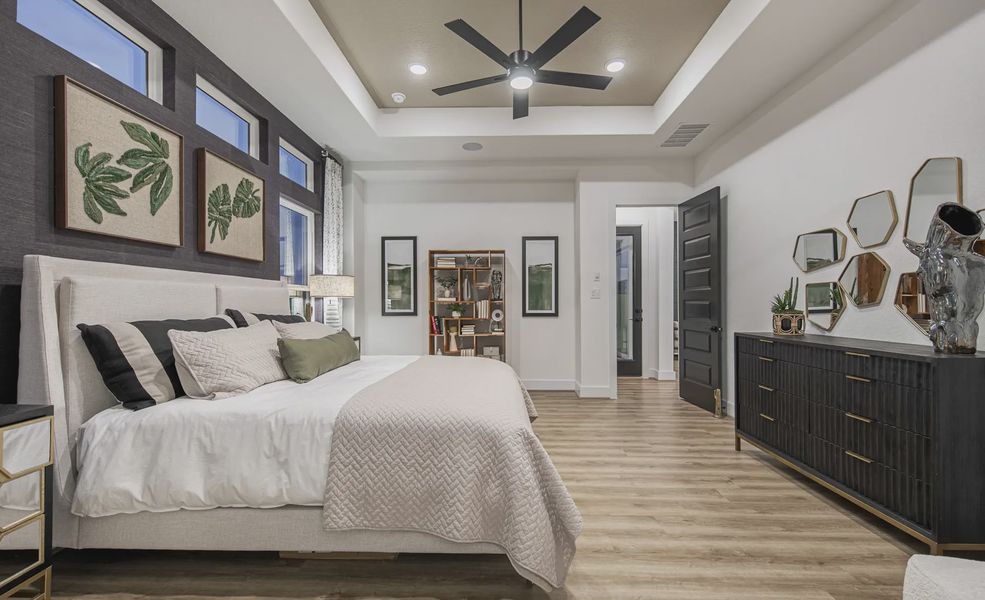 Representative furnished interior of a home built from the Adelaide by Chesmar Homes in Mesa Western, Cibolo (Image 11).