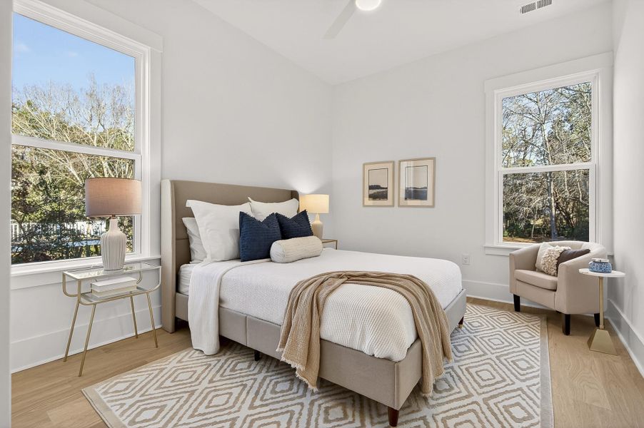 Furnished interior view inside a new home in , Charleston (Image 9).