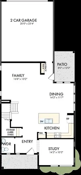 2D floor plan layout of this home in Elevate at Wolf Ranch, Colorado Springs, CO (Image 2). 2D floor plan layout of this home in Elevate at Wolf Ranch, Colorado Springs, CO (Image 2).